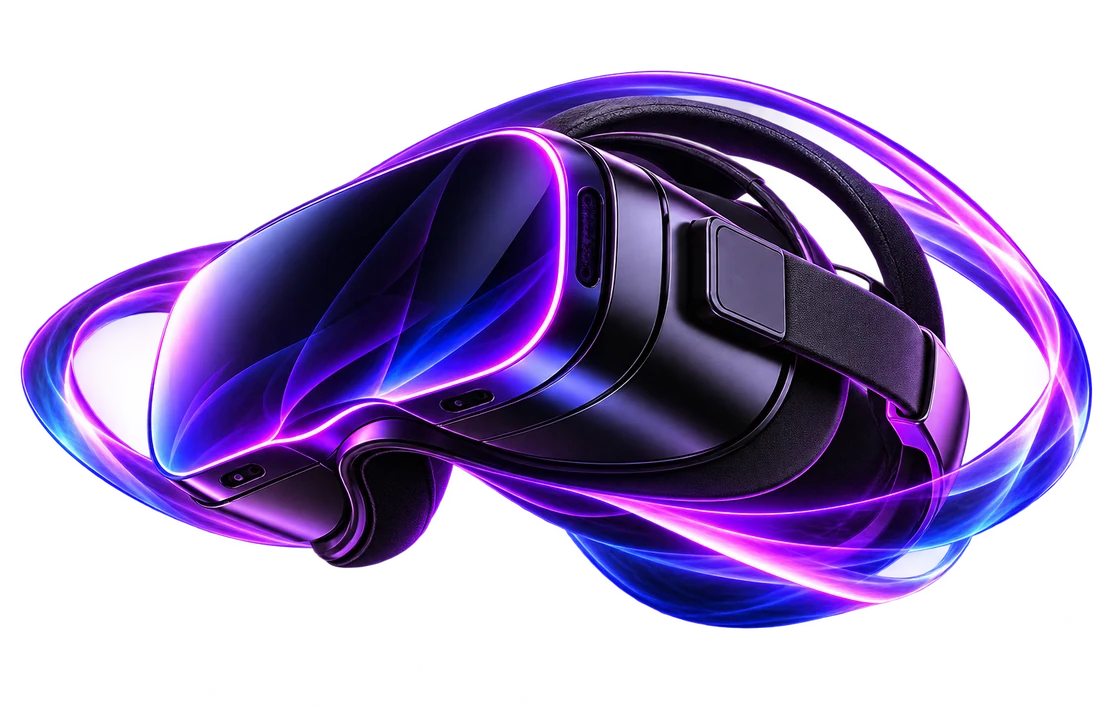 VR headset showcasing an immersive experience by Rextech Studios